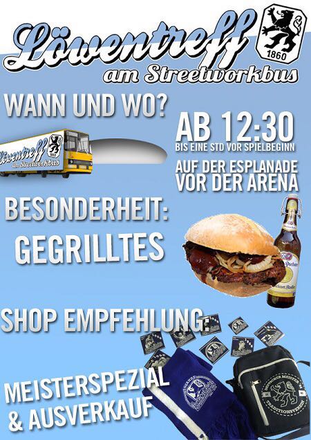 Löwenfans gegen Rechts-Merchverkauf beim Löwentreff am Sonntag!